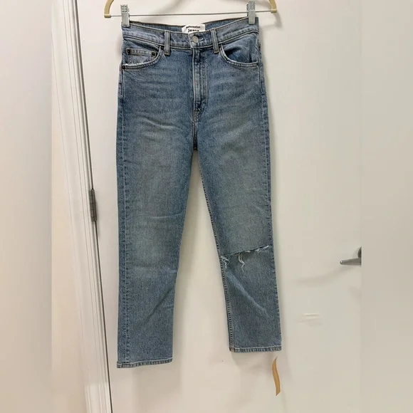 Reformation Jeans Liza High Rise Straight Jeans Size 25 NWT - Picture 4 of 14